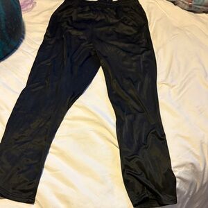 South Pole Black Satin Trousers Large size